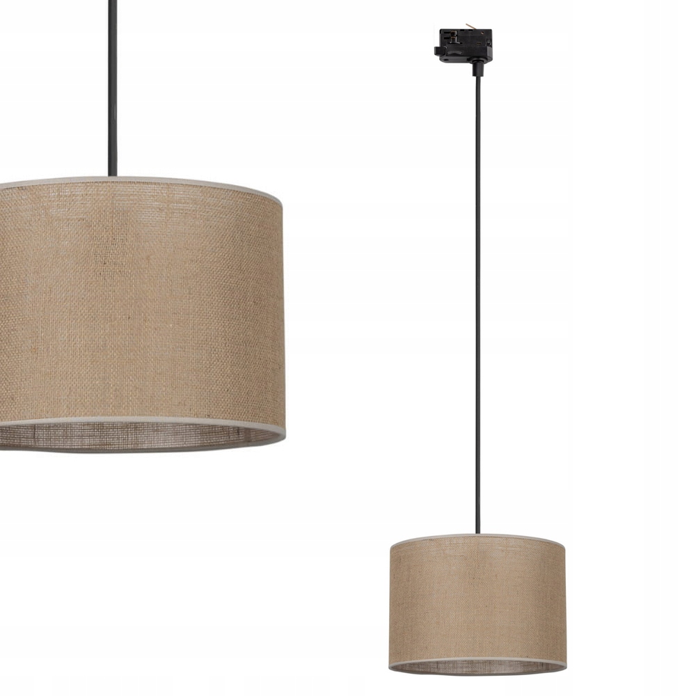 Závěsná lampa pro 3-okruhové kolejnice Tracer hnědé stínidlo E27 10692 Tk Lighting