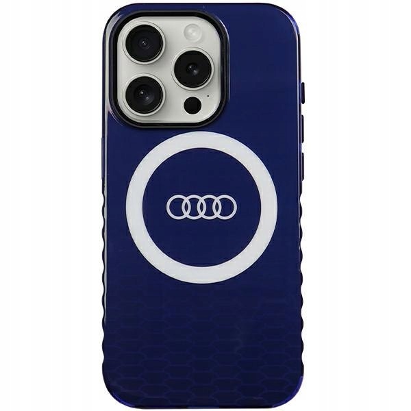Audi IML Big Logo MagSafe Case iPhone 15 Pro 6.1" niebieski/navy blue