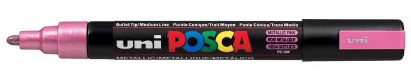 

Marker z farbą Uni Posca PC-5M różowy metalic