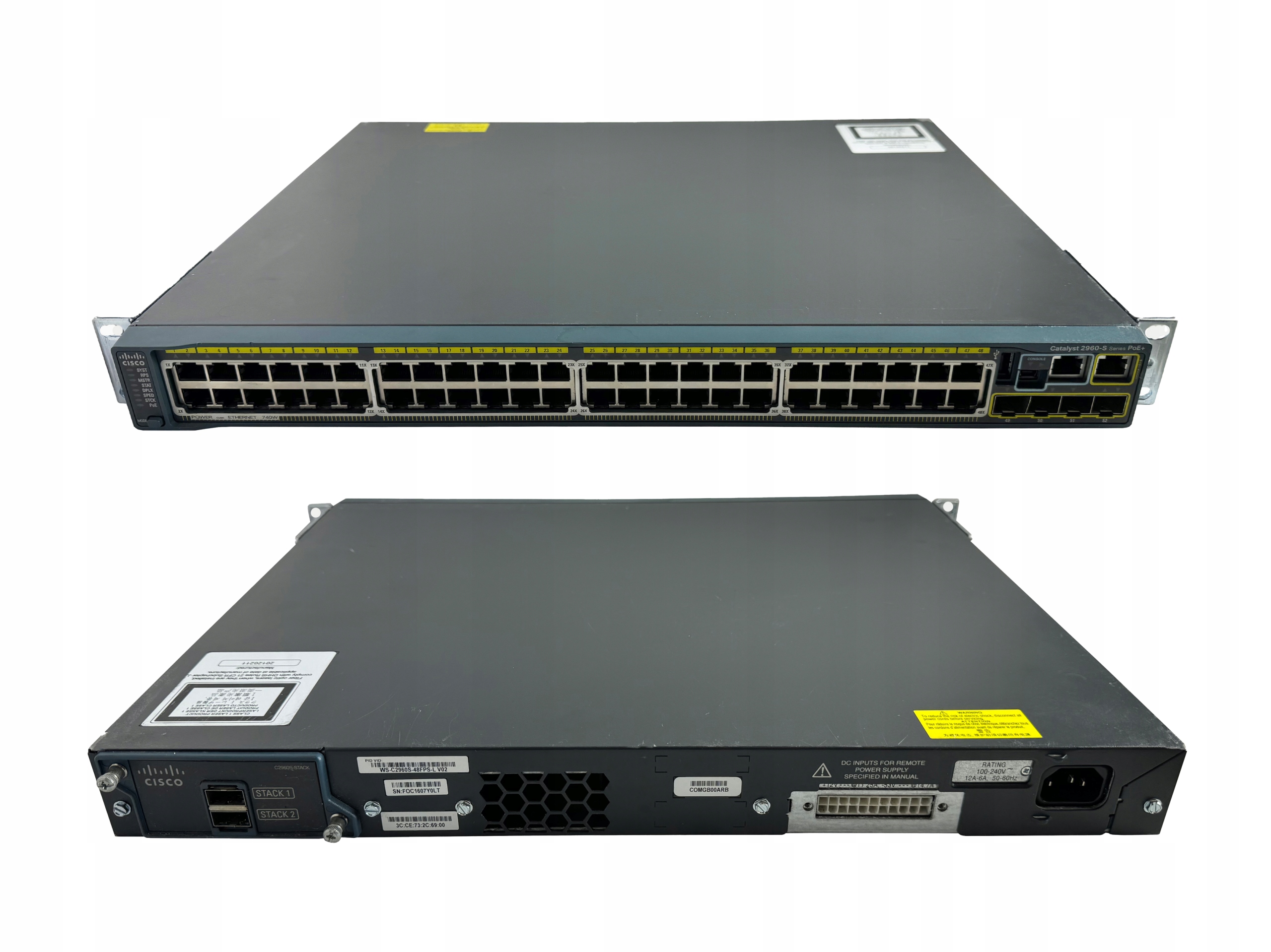 Коммутатор Cisco WS-c2960s-48fps - L 48 портов черный