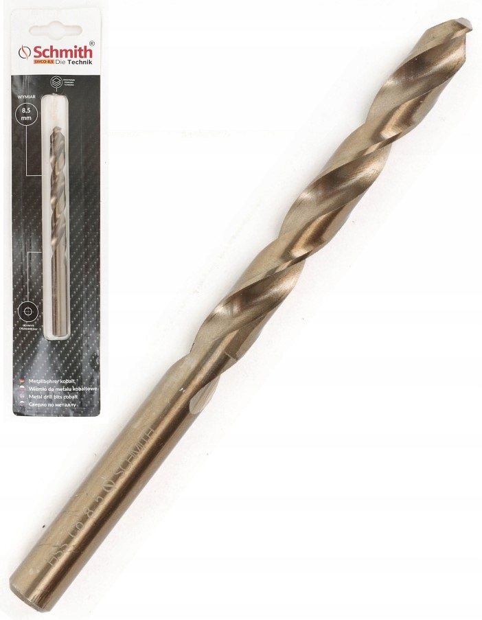 

Wiertło Do Metalu Kobaltowe 8,5mm HSS-Co Schmit