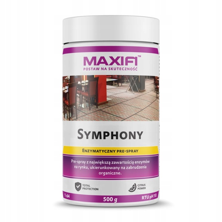 Maxifi Symphony 0,5l Pre Spray Do Czyszczenia Zabrudzeń Organicznych Prania