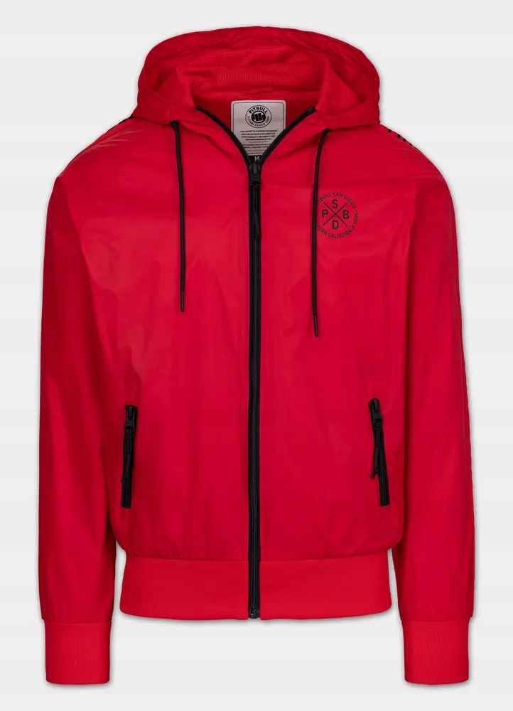 Męska Kurtka przejściowa z kapturem Pitbull wodoodporna Athletic Tapes