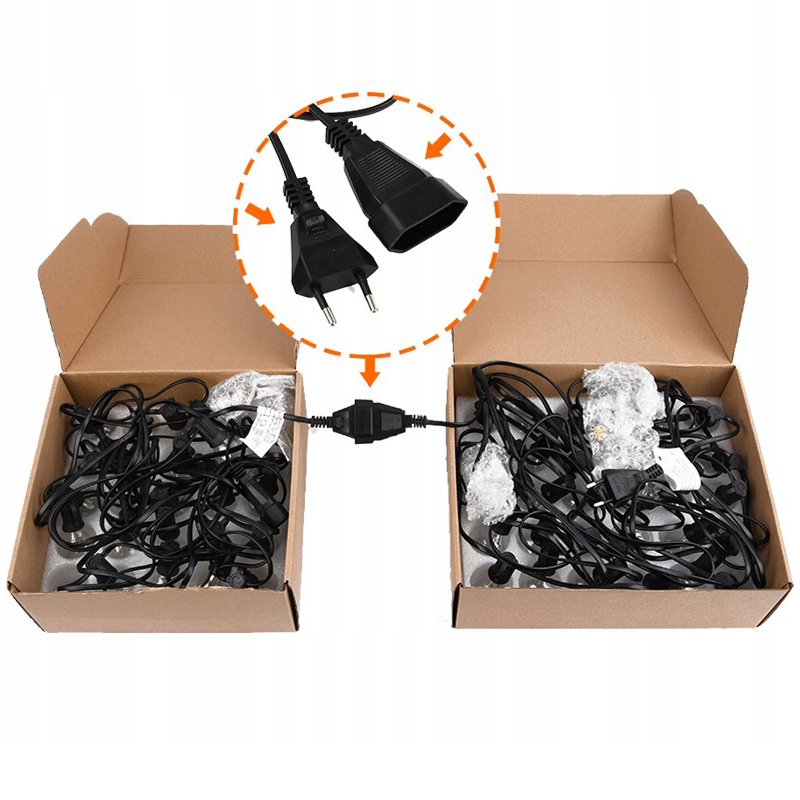 GIRLANDA DUŻE LAMPKI OGRODOWE ZEWNĘTRZNE 25 PATIO BALKON TARAS 15M Kod producenta TWB-64F-25x15M