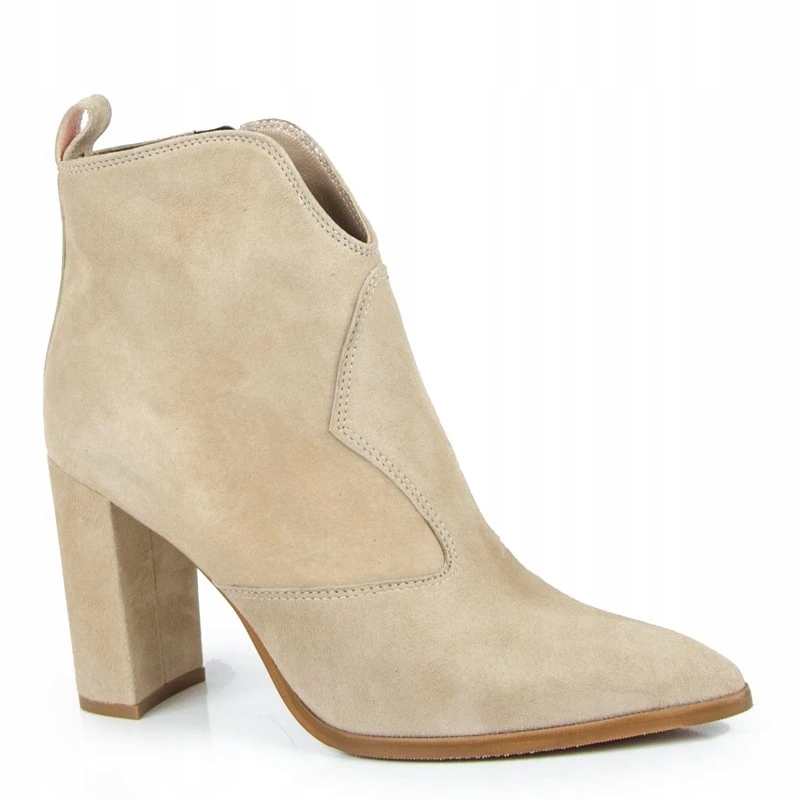 Visconi 2660200 Kotníkové Boty Kozačky Semišová Kůže Béžová 39