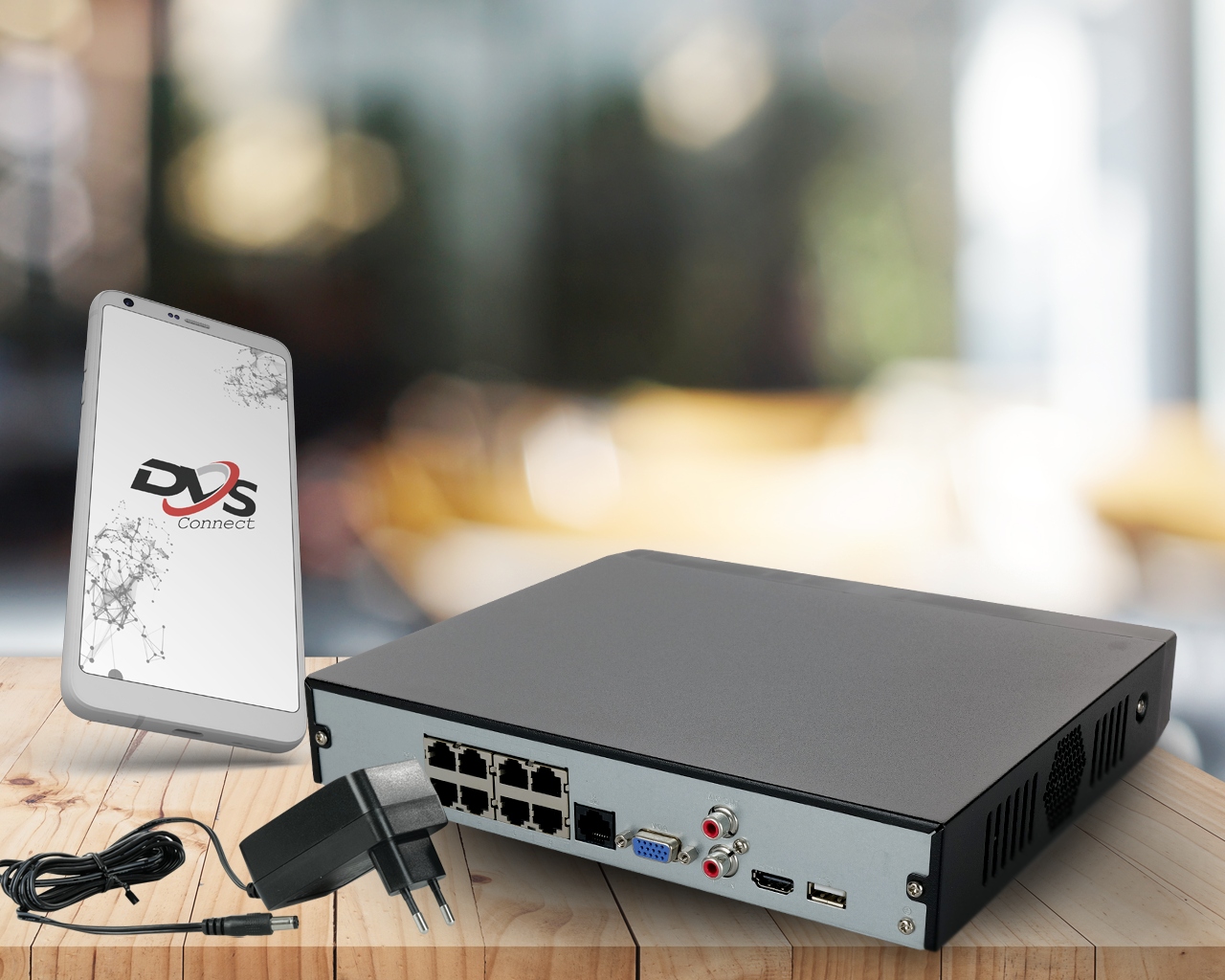 Rejestrator monitoringu IP z POE do 8Mpx ONVIF DVS Maksymalna pojemność dysków 8 TB