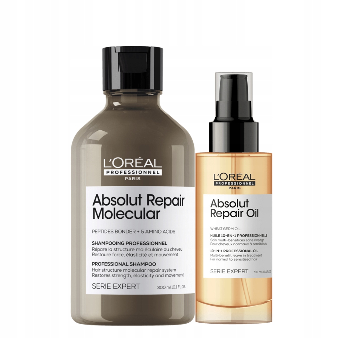 L'Oréal Absolut Repair Molecular šampon 300 ml Absolut Repair olej 90 ml