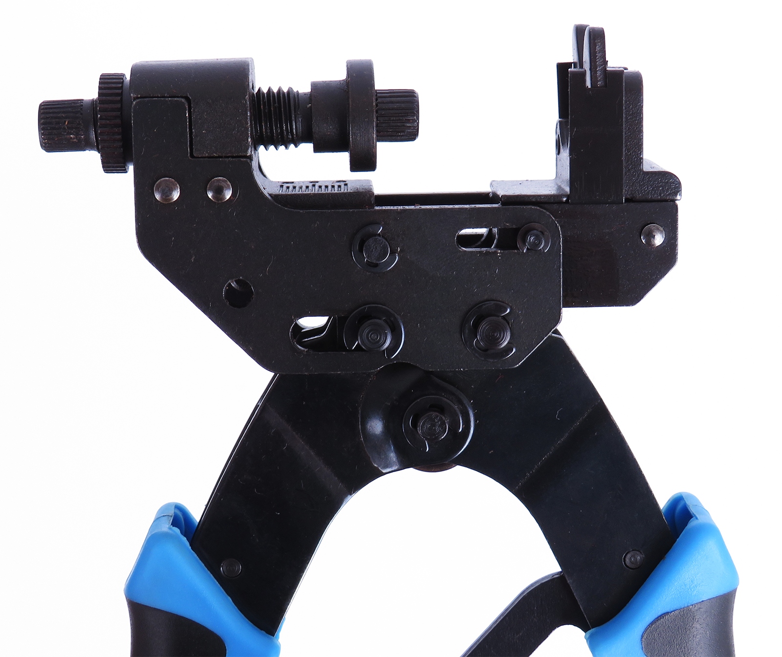 ZACISKARKA DO KABLI ZŁĄCZY KOMPRESYJNYCH BNC RCA F ZŁĄCZY PROSTYCH KĄTOWYCH Marka Falon-Tech