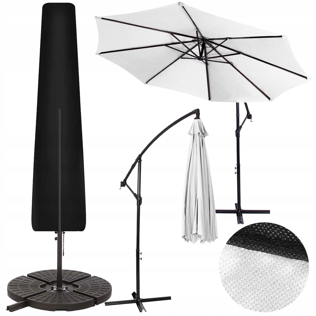 

Pokrowiec Parasol Ogrodowy Osłona 205cm Składany