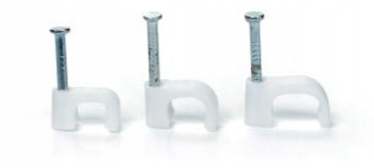 Uchwyt Z Gwoździem Do Przewodów Płaskich FLOP-P12/6 (100szt.)