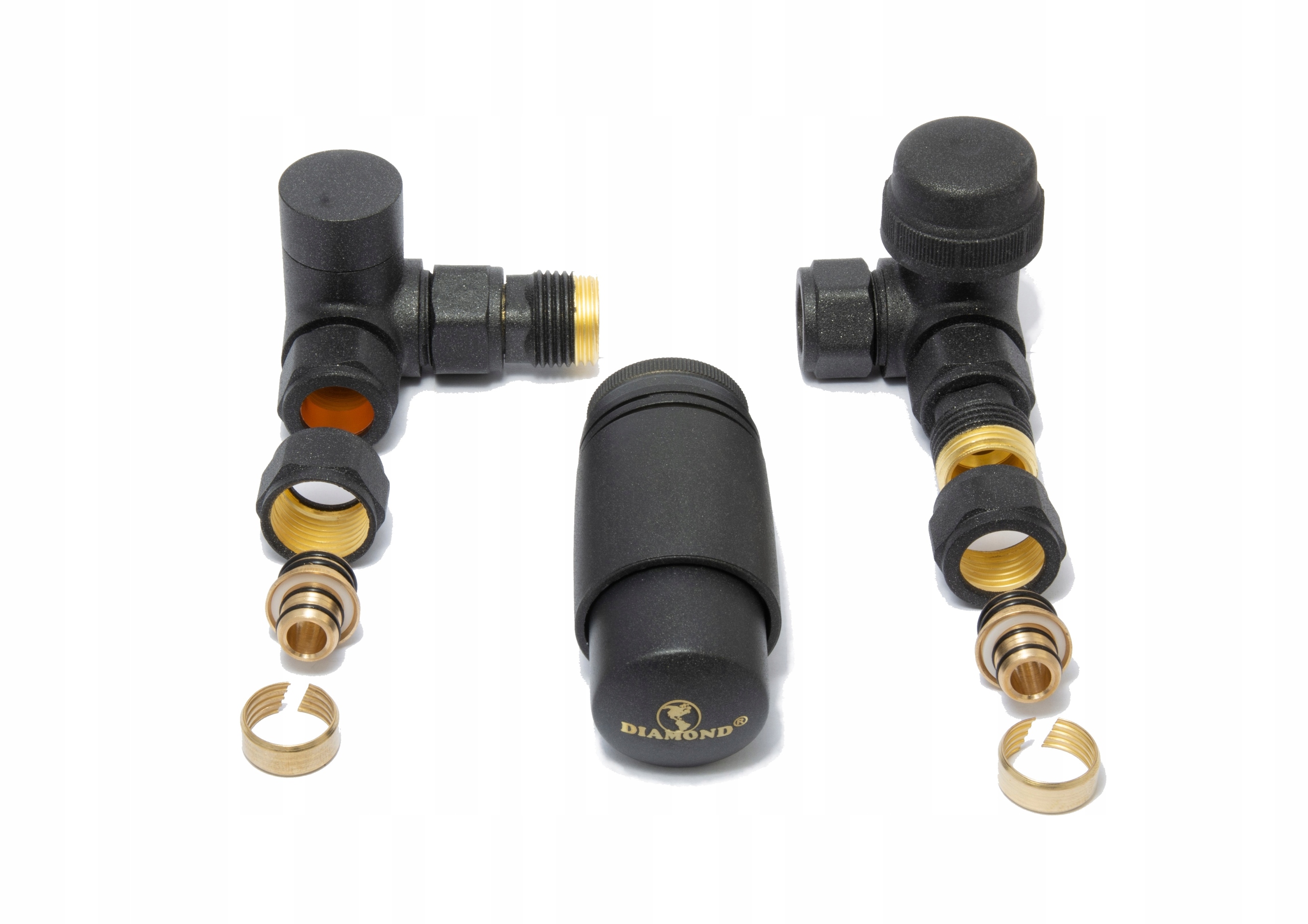 

Zawór Termostatyczny Kątowy Osiowy Antracyt