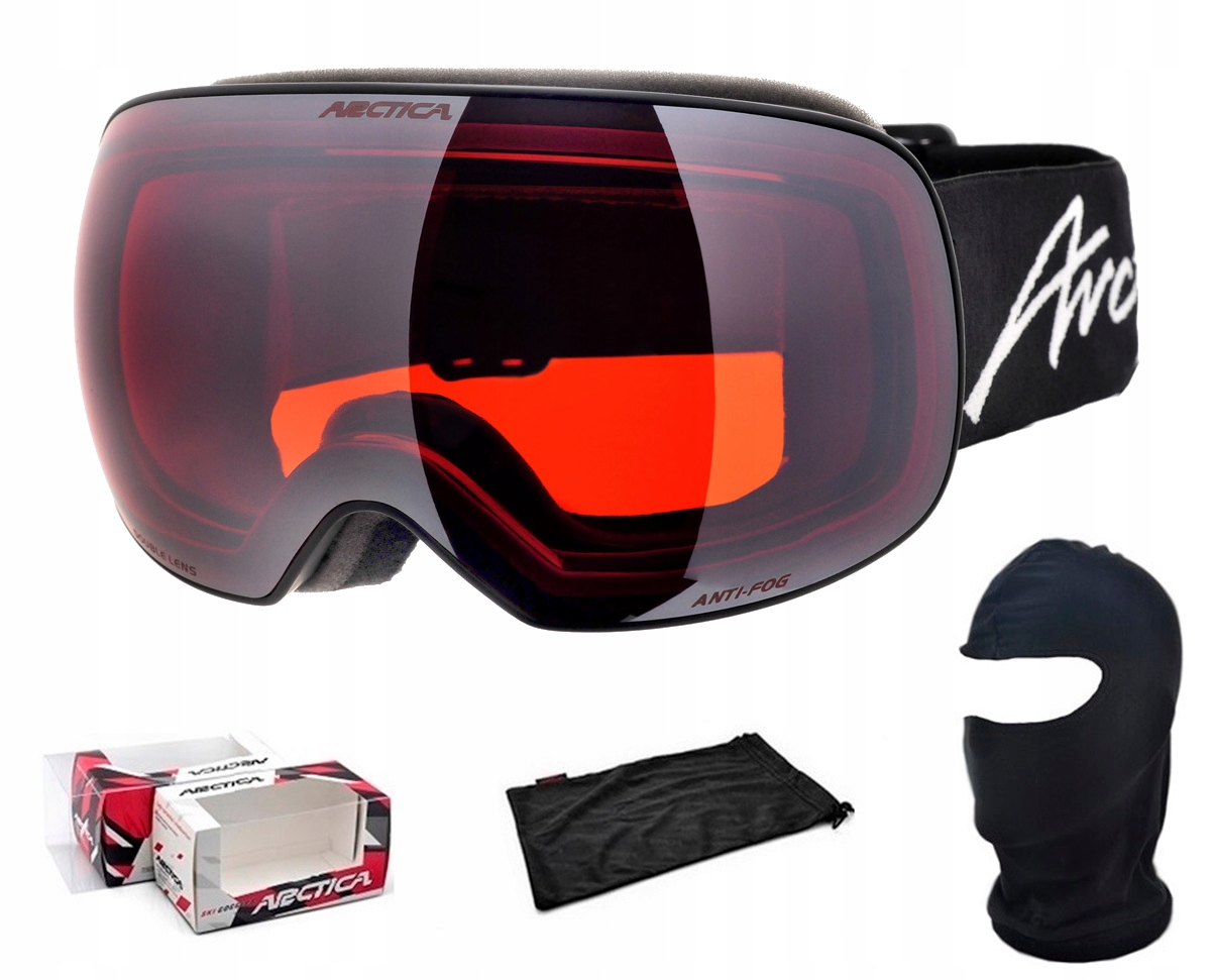 Arctica Lyžařské Brýle G-119B Nepárové Dvojité Sklo Zrcadlo Kat. 2