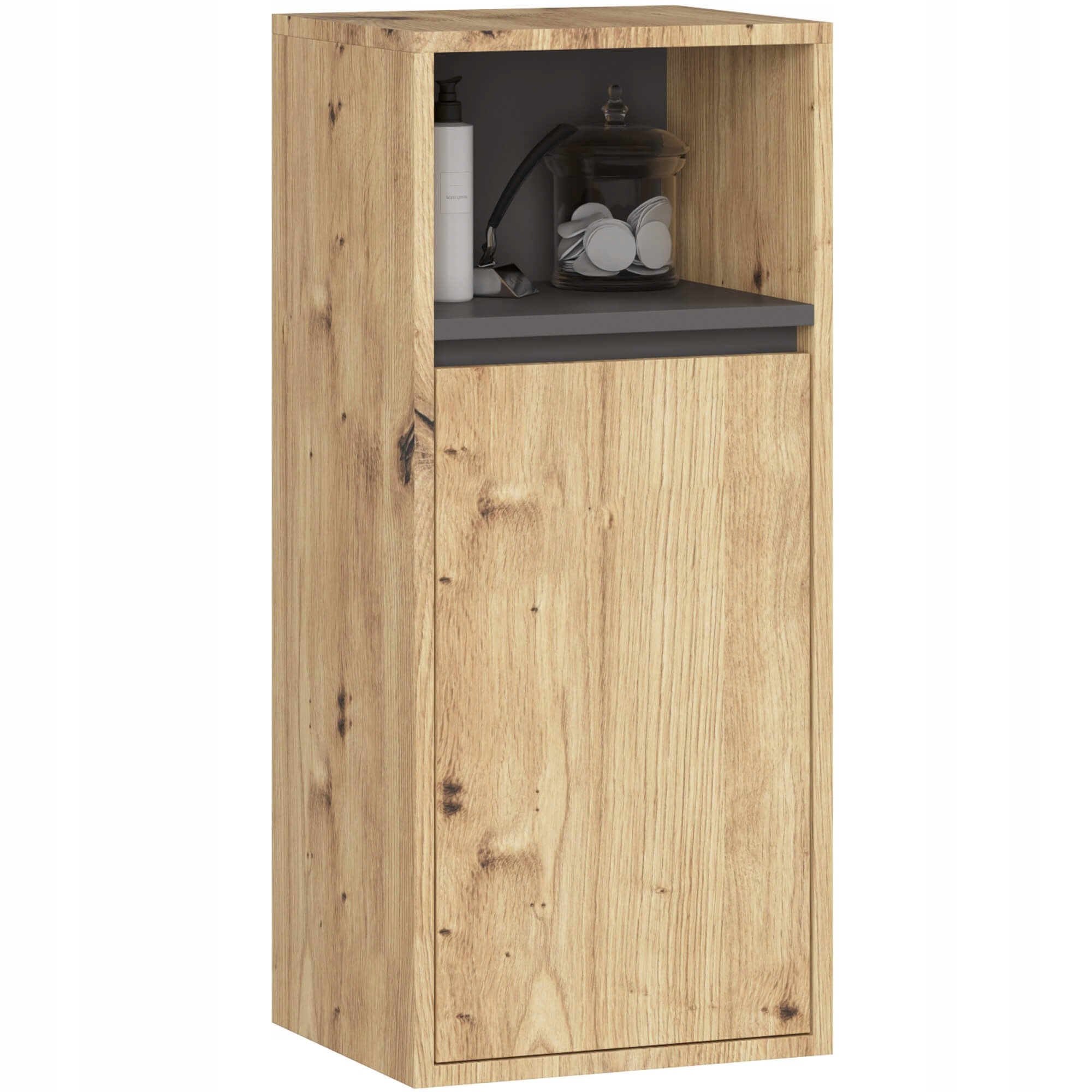 Závěsná Koupelnová Skříňka Vami W35 1D1W Artisan/grafit Akd