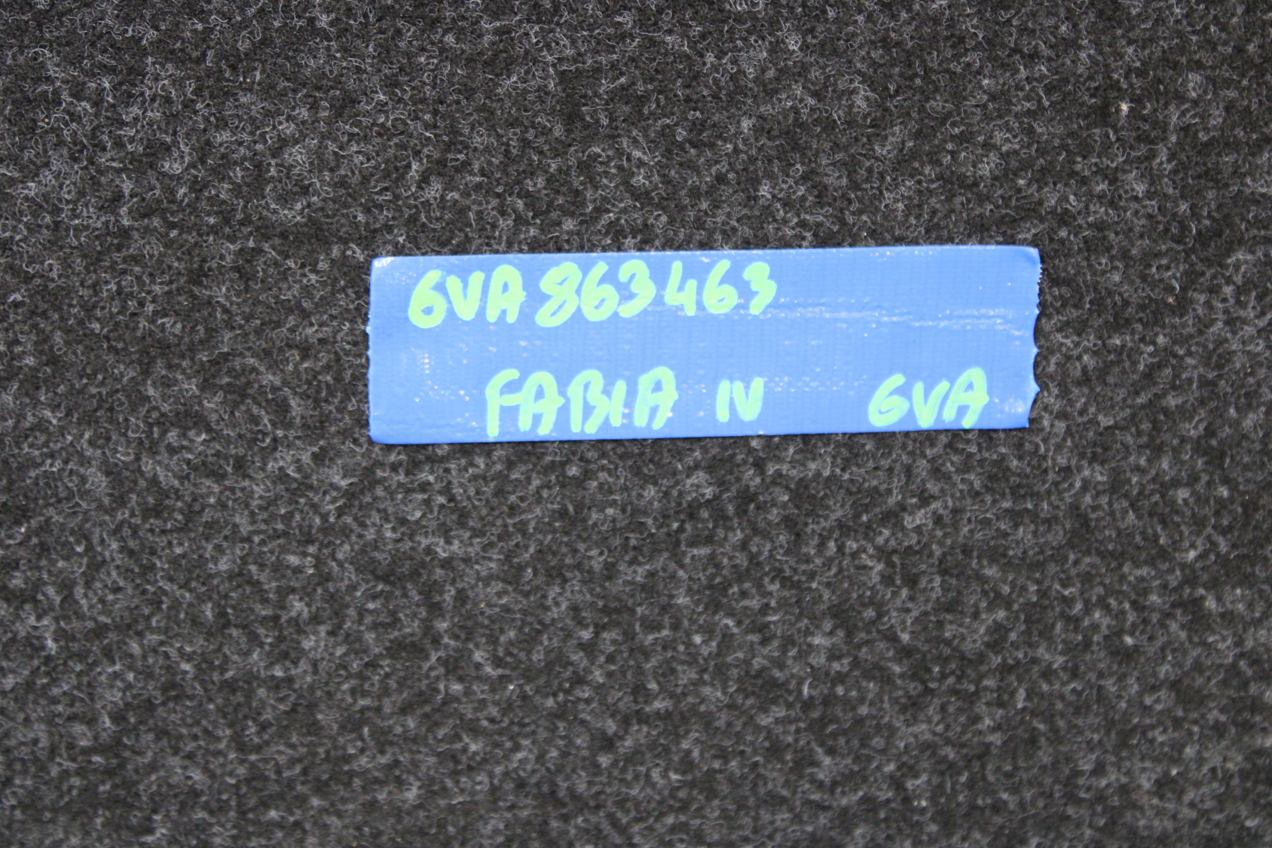 floor boot upholstery SKODA FABIA IV 4 6VA 6VA863463