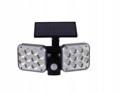 LAMPA SOLARNA 120 LED Z CZUJNIKIEM RUCHU ZMIERCHU JD-2108 EAN (GTIN) 5991397030310