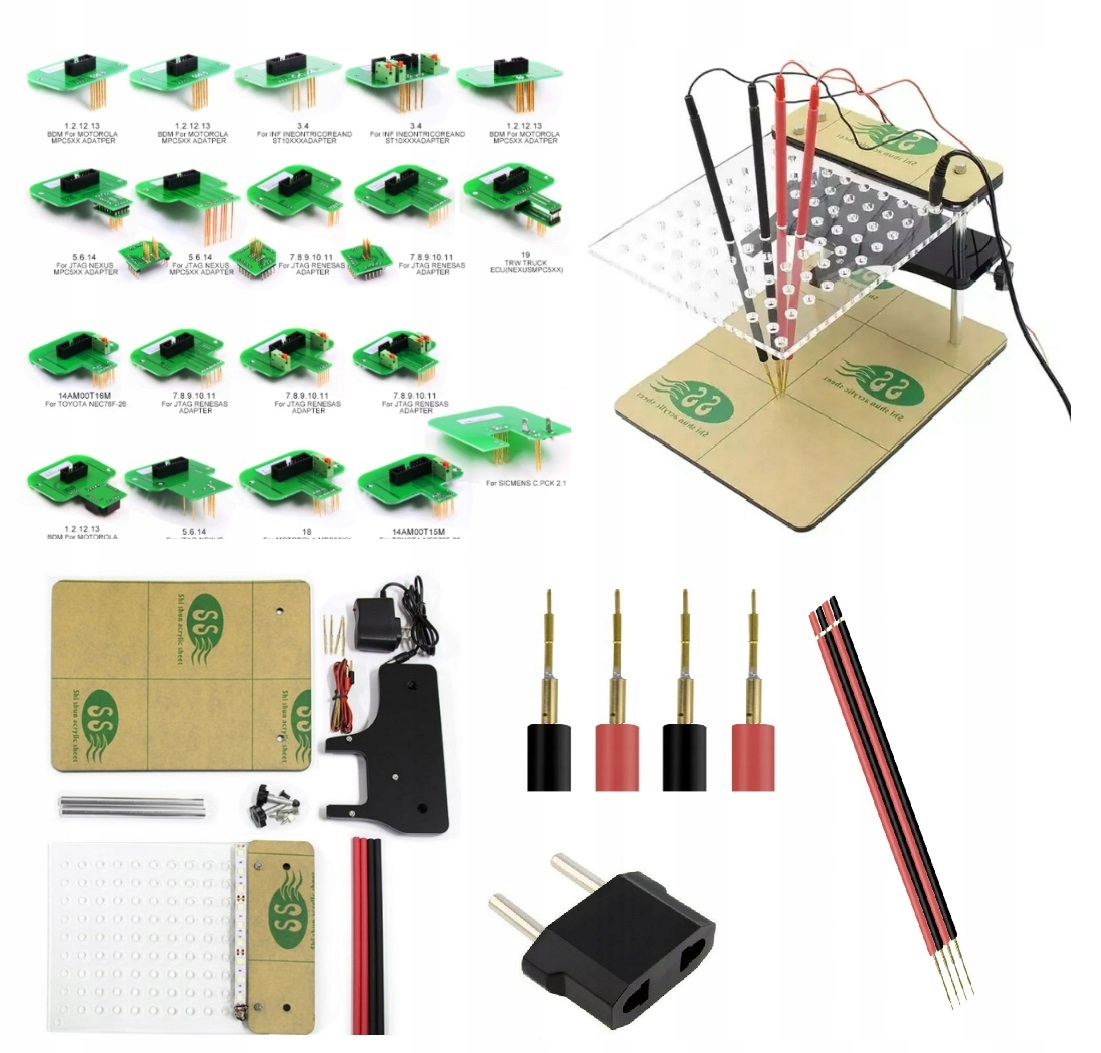 Rám Bdm Sada 22 Ks Adaptérů Pro Chiptuning Galletto Ktag Kess Ktm CMD