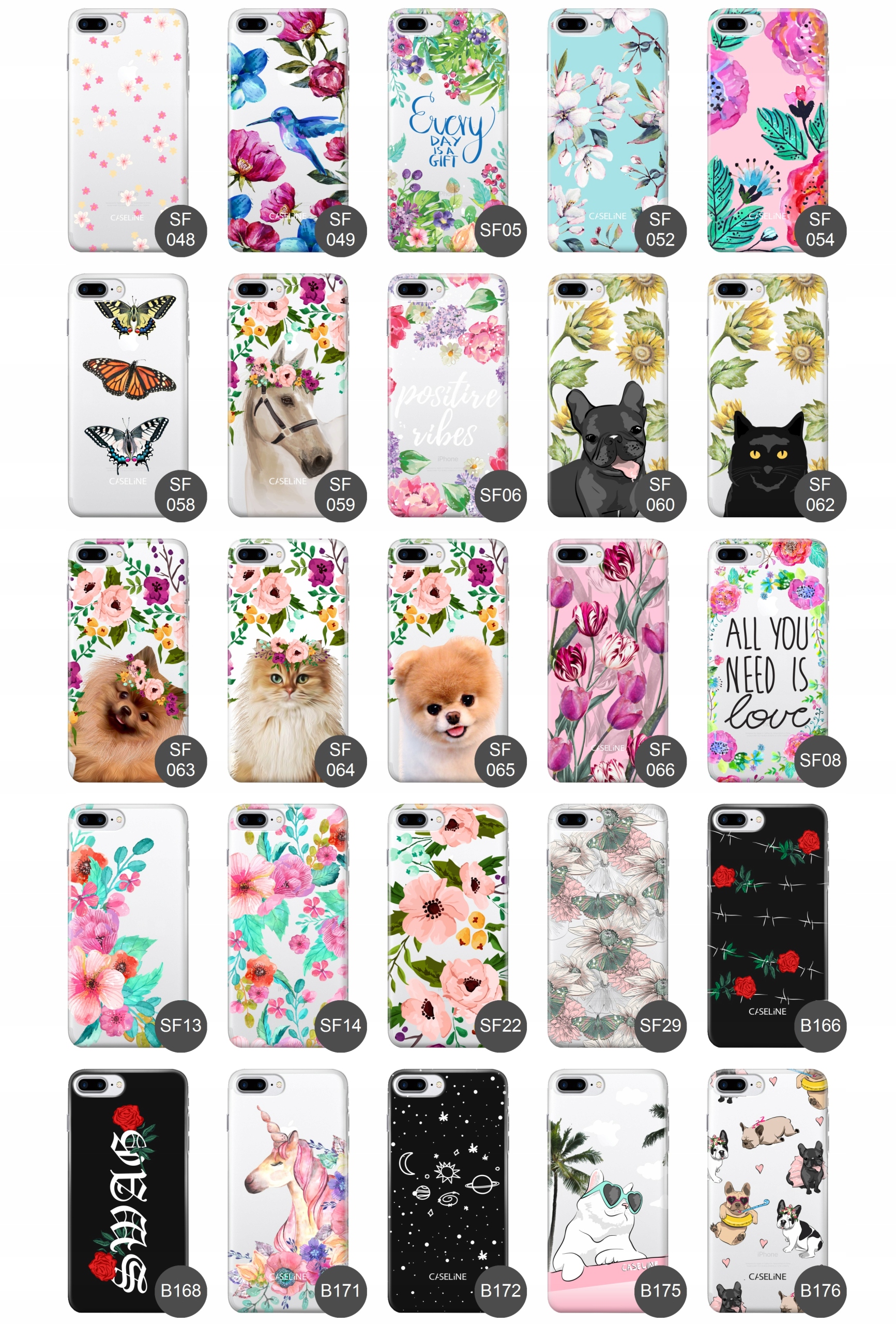 Etui do iPHONE 7 PLUS case guma wzory