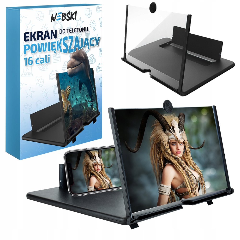

Lupa wzmacniacz ekranu 3D do telefonu 16"