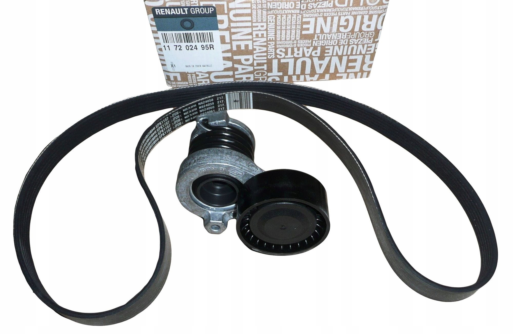 11 72 - КОМПЛЕКТ РЕМНЕЙ RENAULT MEGANE III CLIO IV 117202495R