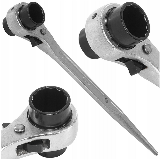 KLUCZ MONTERSKI GRZECHOTKA DO RUSZTOWAŃ RUSZTOWANIA 19 / 22 MM Z GRZECHOTKĄ