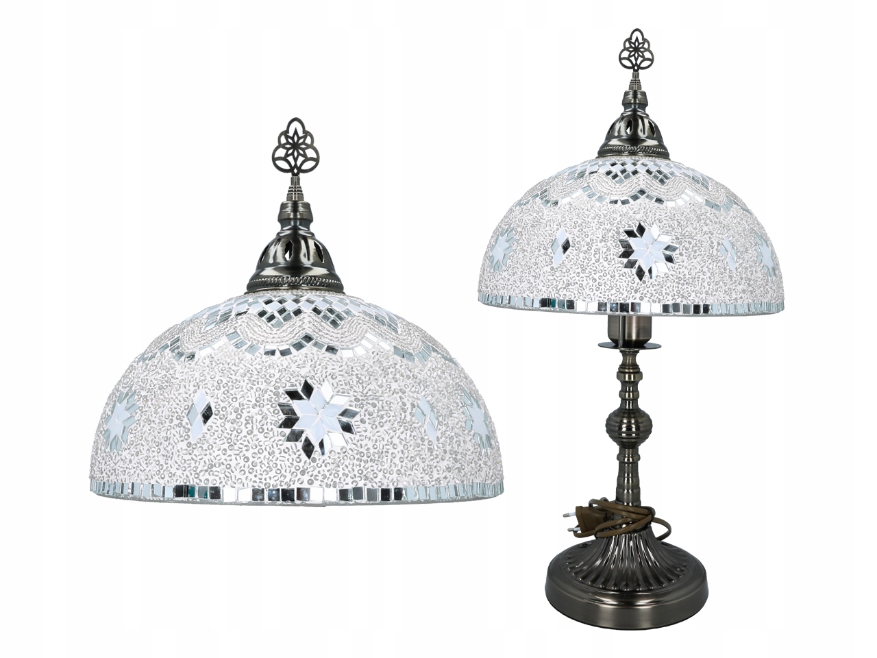 Stolová Lampa Biela Nočná Tienidlo Do Spálne Obývačky Štýlová Dekorácia