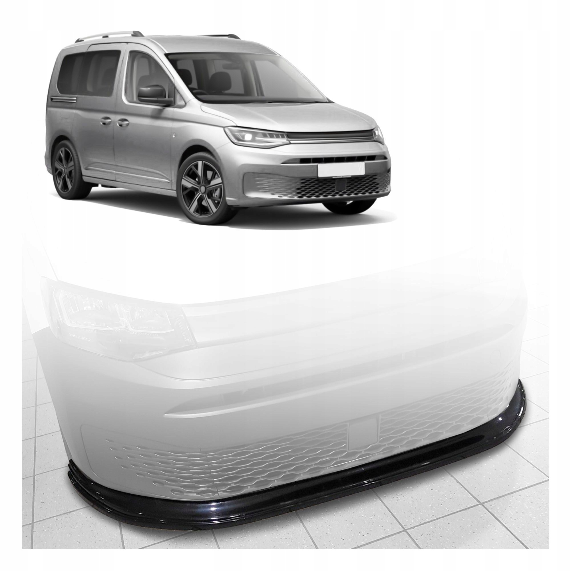 Rozdělovač předního nárazníku difuzér pro Volkswagen Caddy V 2020-
