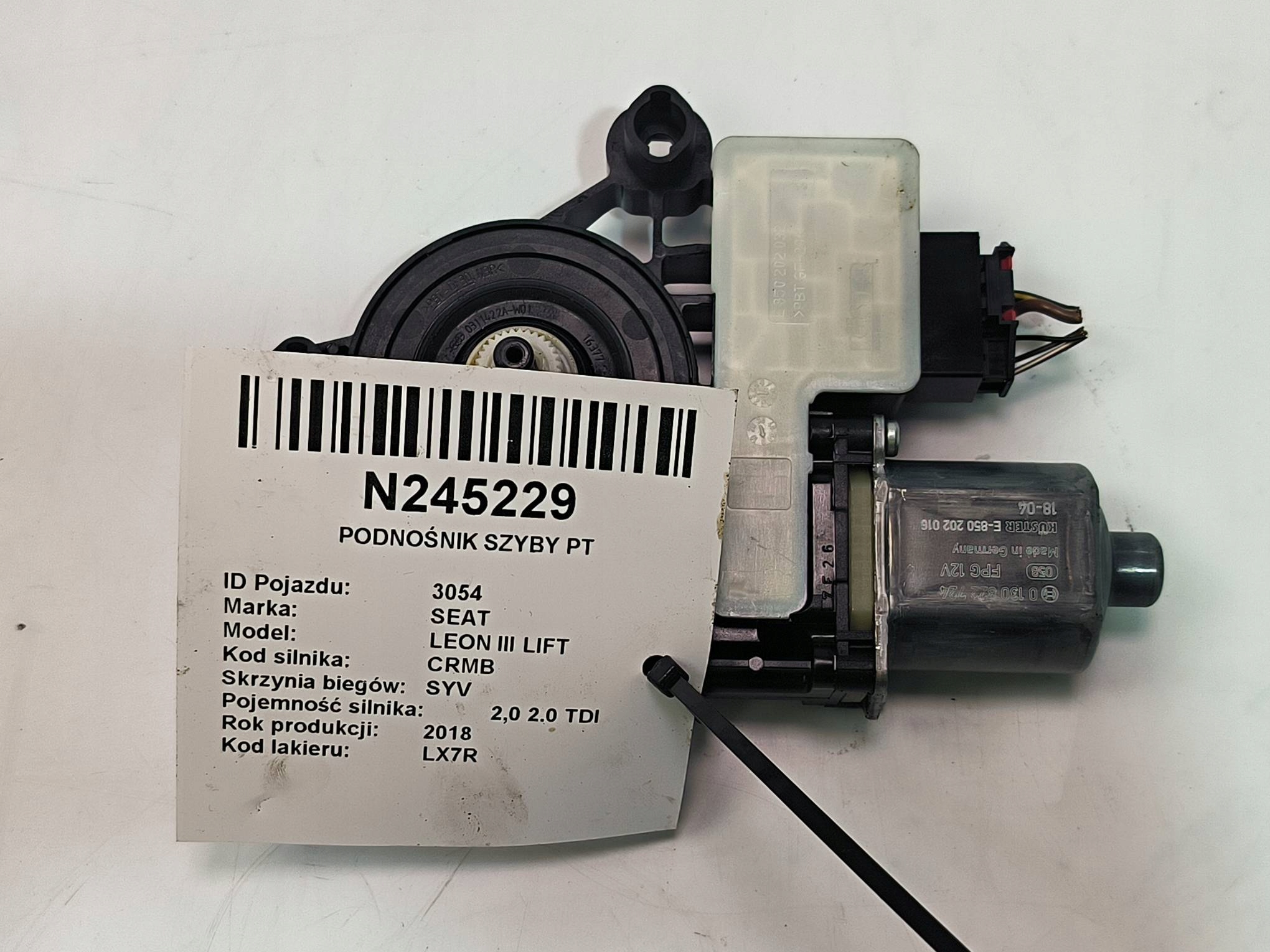 window regulator PT E850202016 SEAT LEON III LIFT