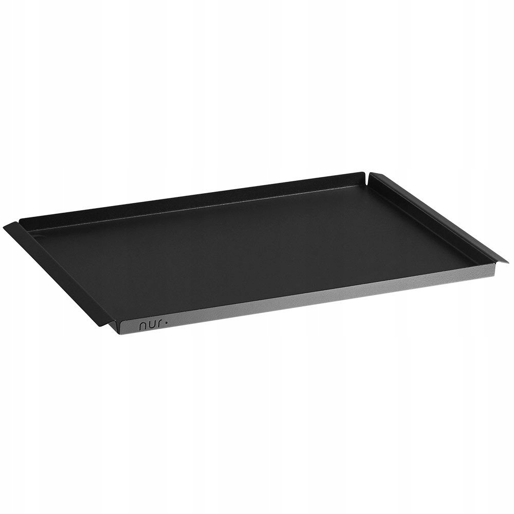 Nur Design Studio Tray Podnos na servírovanie Čierna oceľová