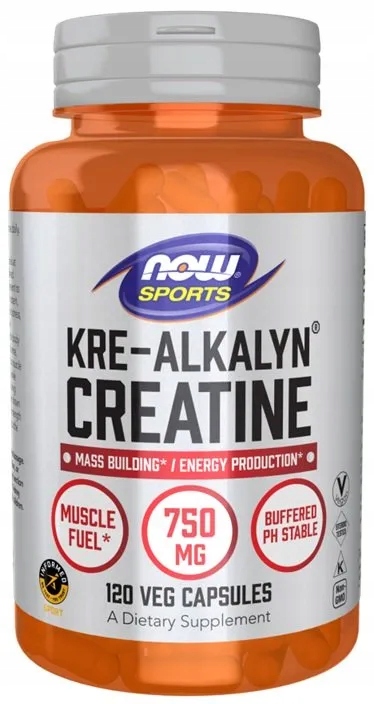 Now Foods Kre-Alkalyn Creatine 120 kapsułek