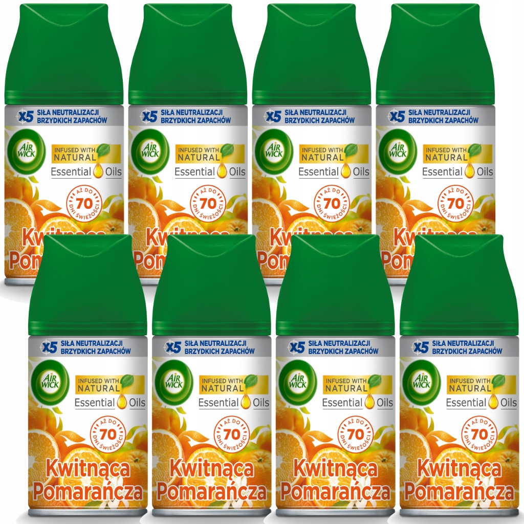 Levně Air Wick Náplně Do Osvěžovače Vzduchu Kvetoucí Pomeranč 8X 250ML