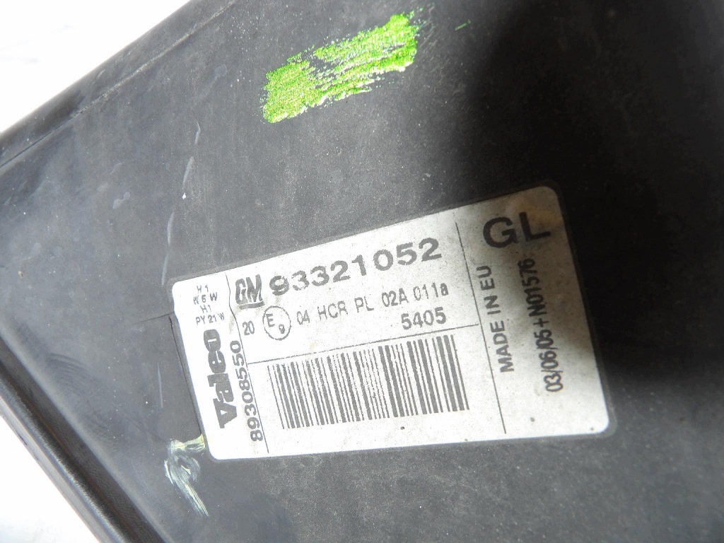 OPEL MERIVA A REFLEKTOR links 93321052