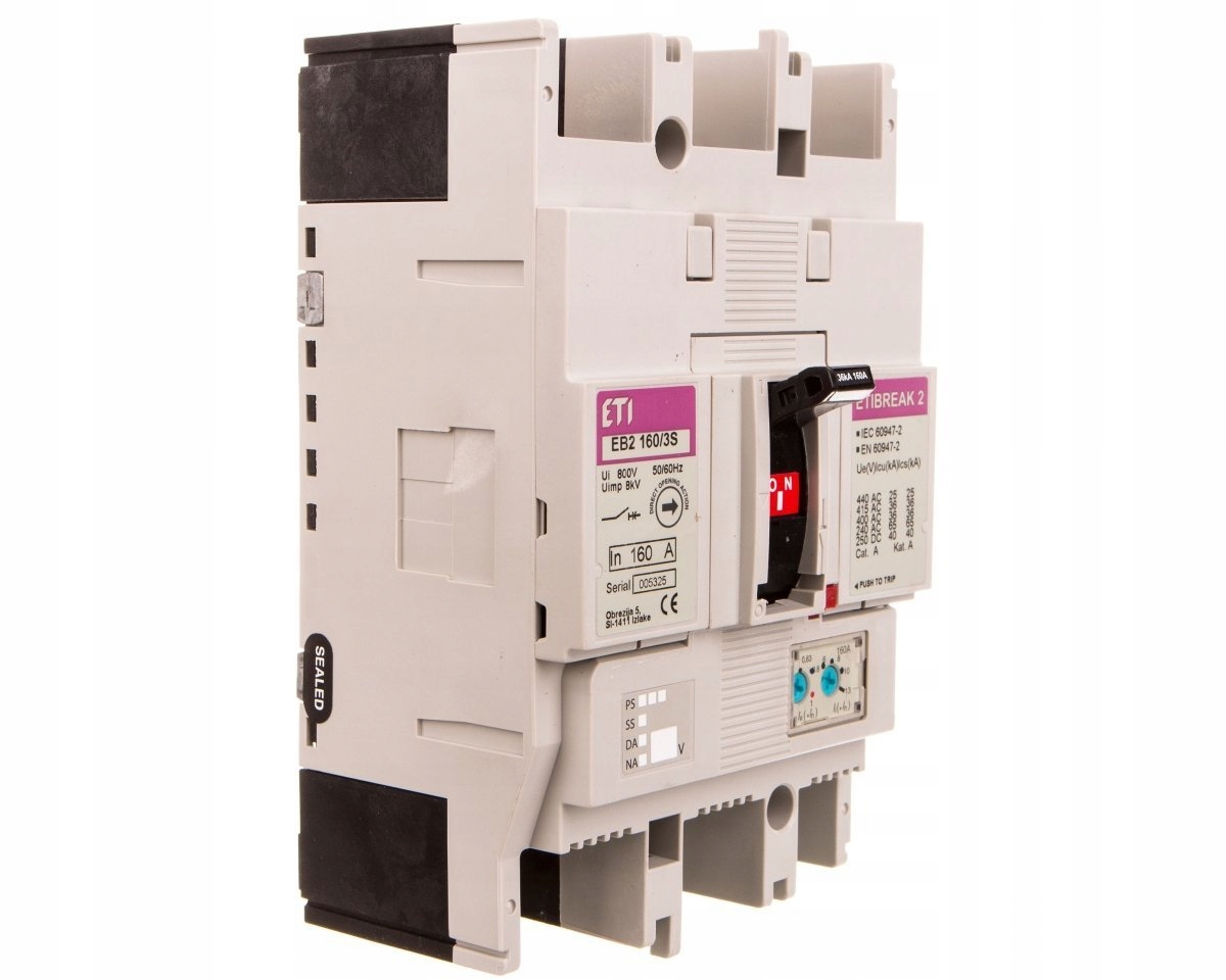 Wyłącznik mocy 3P 160A 36kA EB2 160/3S