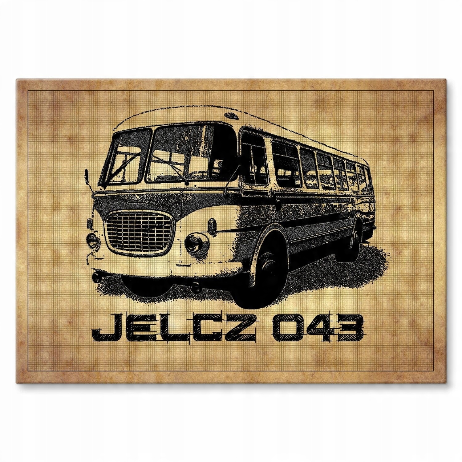 

Blacha Metal Grafika Obraz Jelcz Autobus