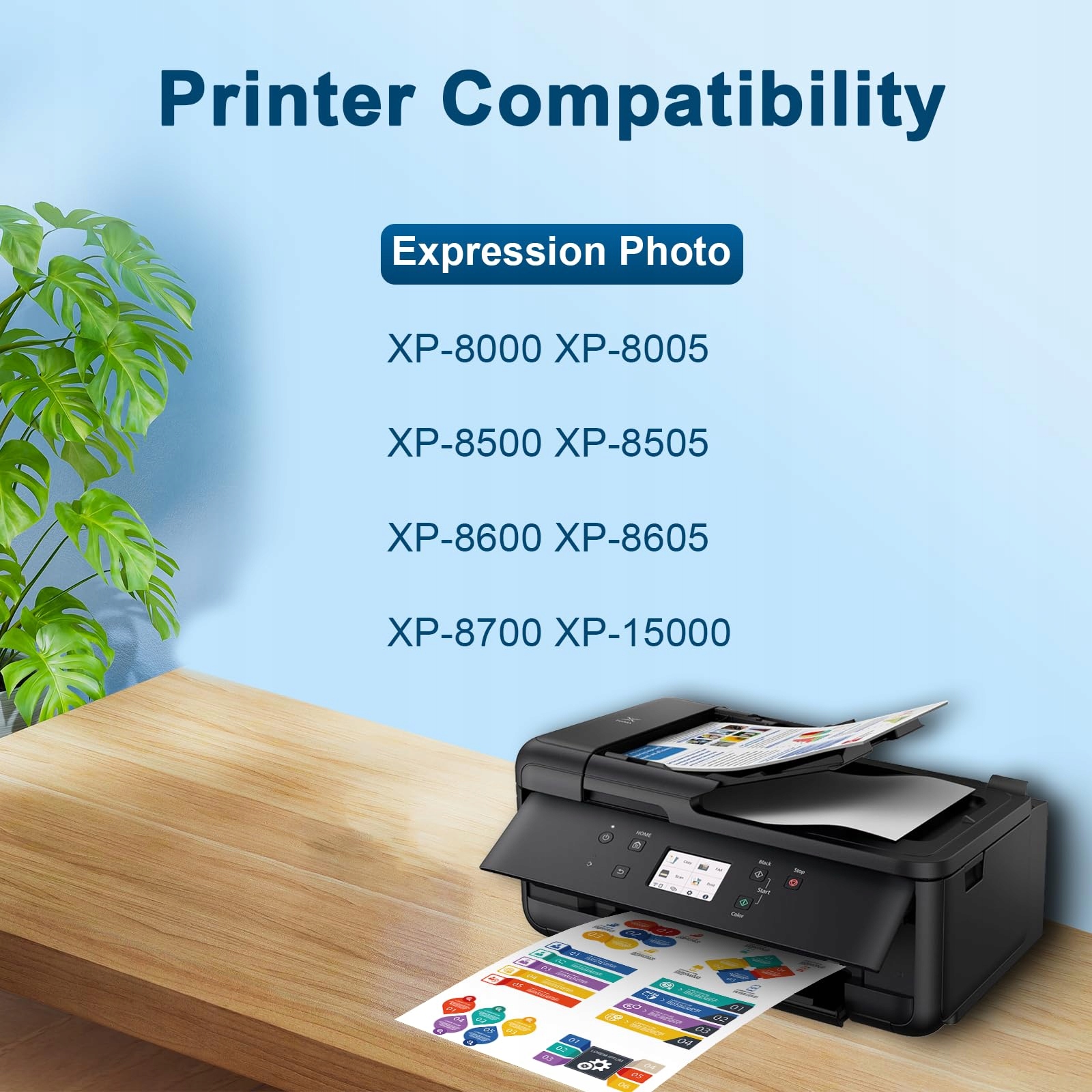 JAGUTE Tusze 378 XL Zamienniki Epson XP-8600 6 Kolorów — miniatura 2
