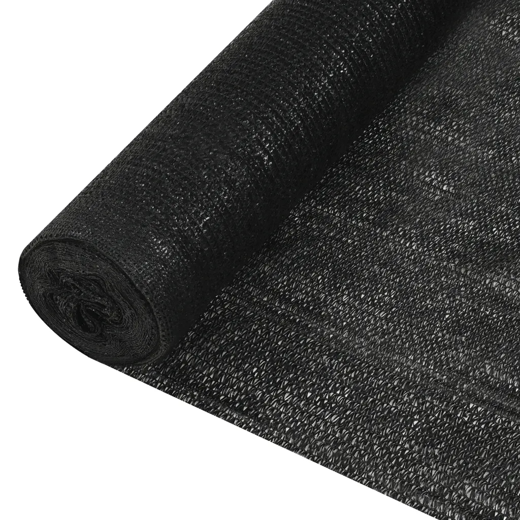 vidaXL Stínící tkanina černá 1,8 x 25 m Hdpe 195 g/m²