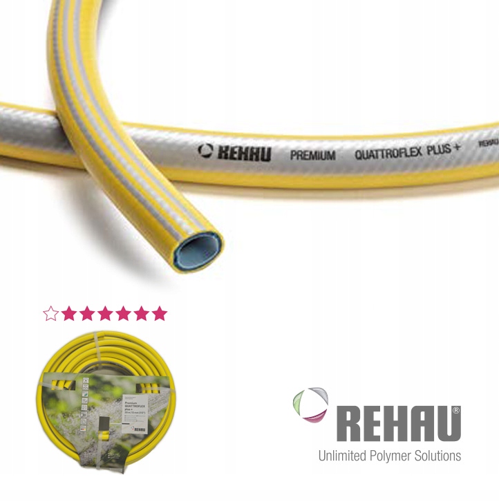 Wąż ogrodowy Premium Quattroflex Plus+ 1/2" 13mm rolka 20 m