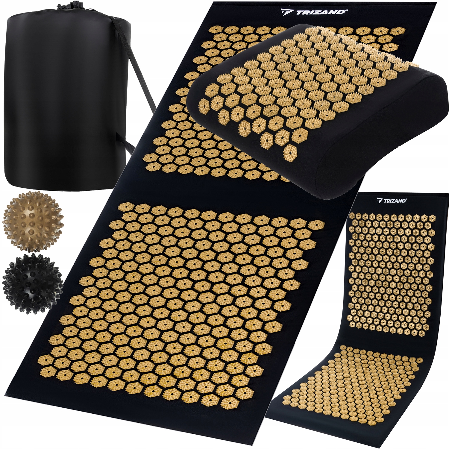 Mata do Akupresury Poduszka z Kolcami Poduszką Zdrowotna XXL Etui 2 Piłki