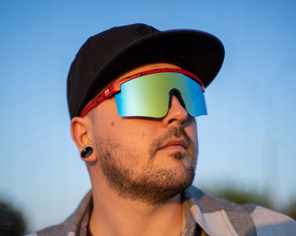 OKULARY OX OPTICS ZONE BLACK BLUE SPLASH Marka Inna marka