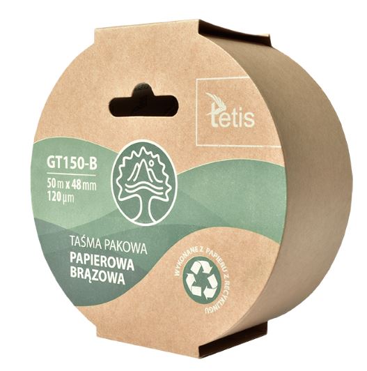 

Taśma pakowa papierowa Eko 48/50 GT150-B Tetis