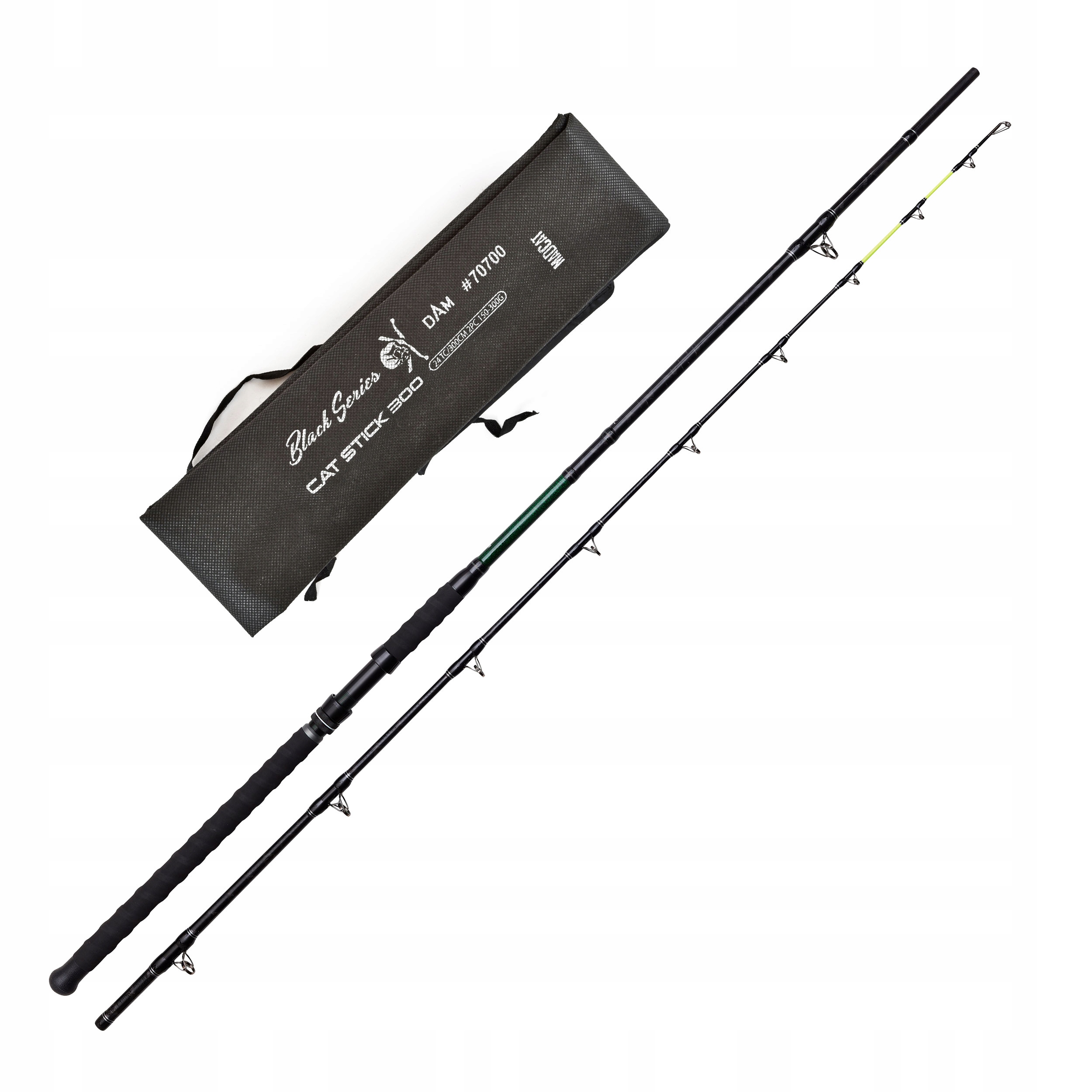 Wędka sumowa Dam Madcat Black Cat-Stick 3.00m 150-300g solidna wytrzymała
