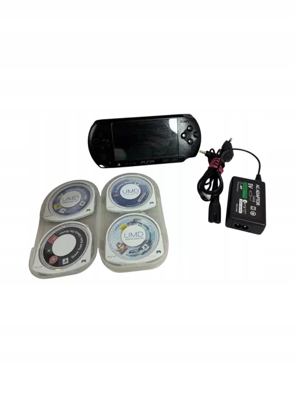 Konsola Sony PSP Slim PSP-E1004+karta 32GB+6 gier