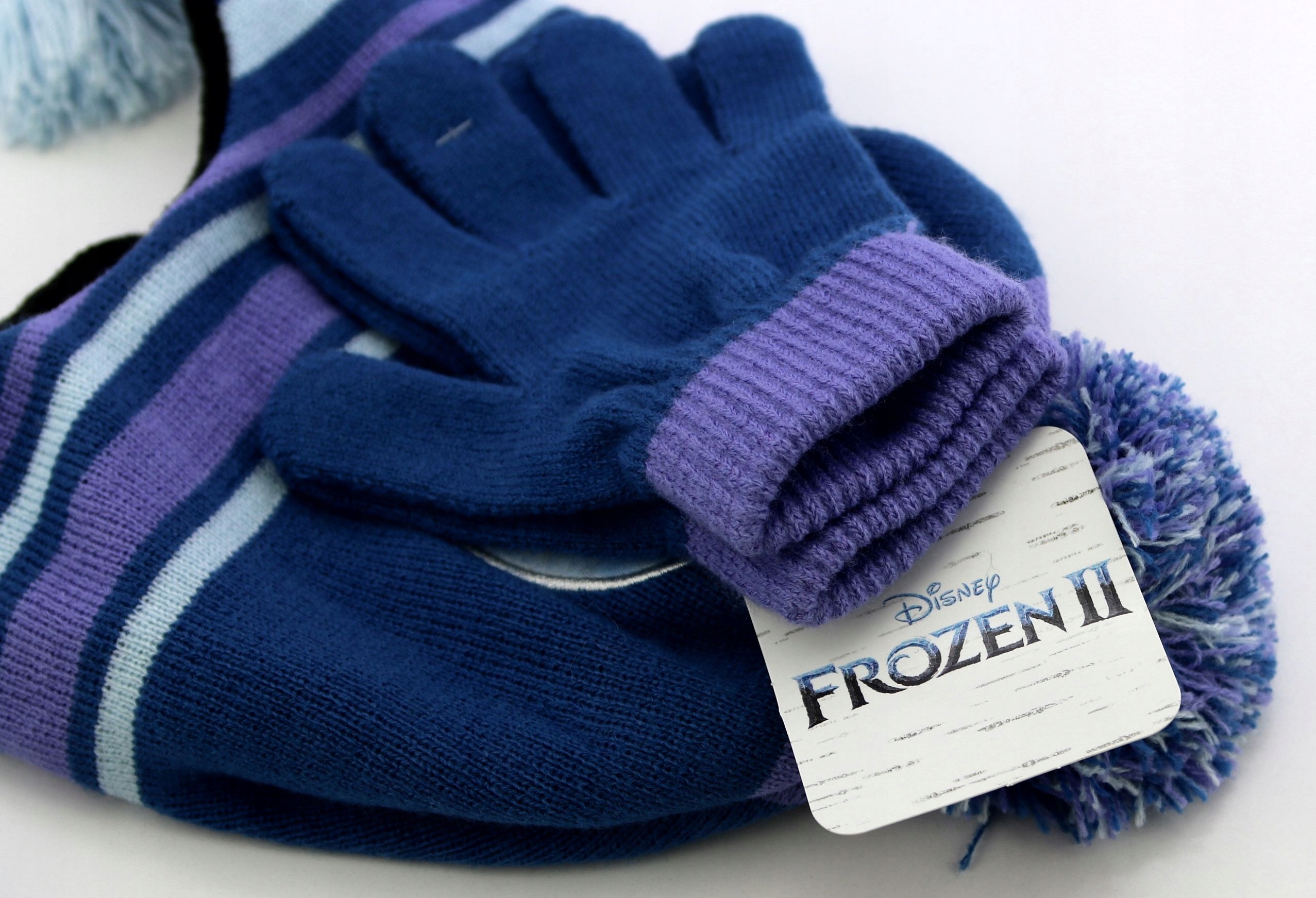 DISNEY Frozen Kraina Lodu Czapka Zimowa Rękawiczki Sezon jesienny wiosenny zimowy