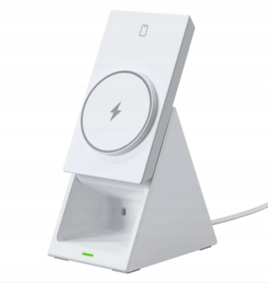 Ładowarka magnetyczna 3w1 stacja ładująca telefon słuchawki smartwatch