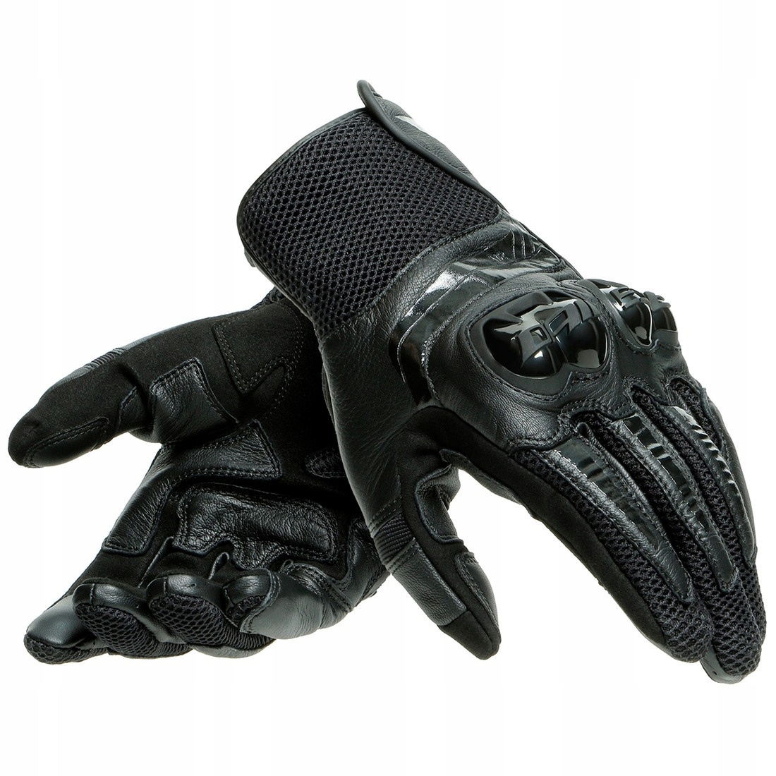 Kožené krátke motocyklové rukavice Dainese Mig 3 Leather čierne XL