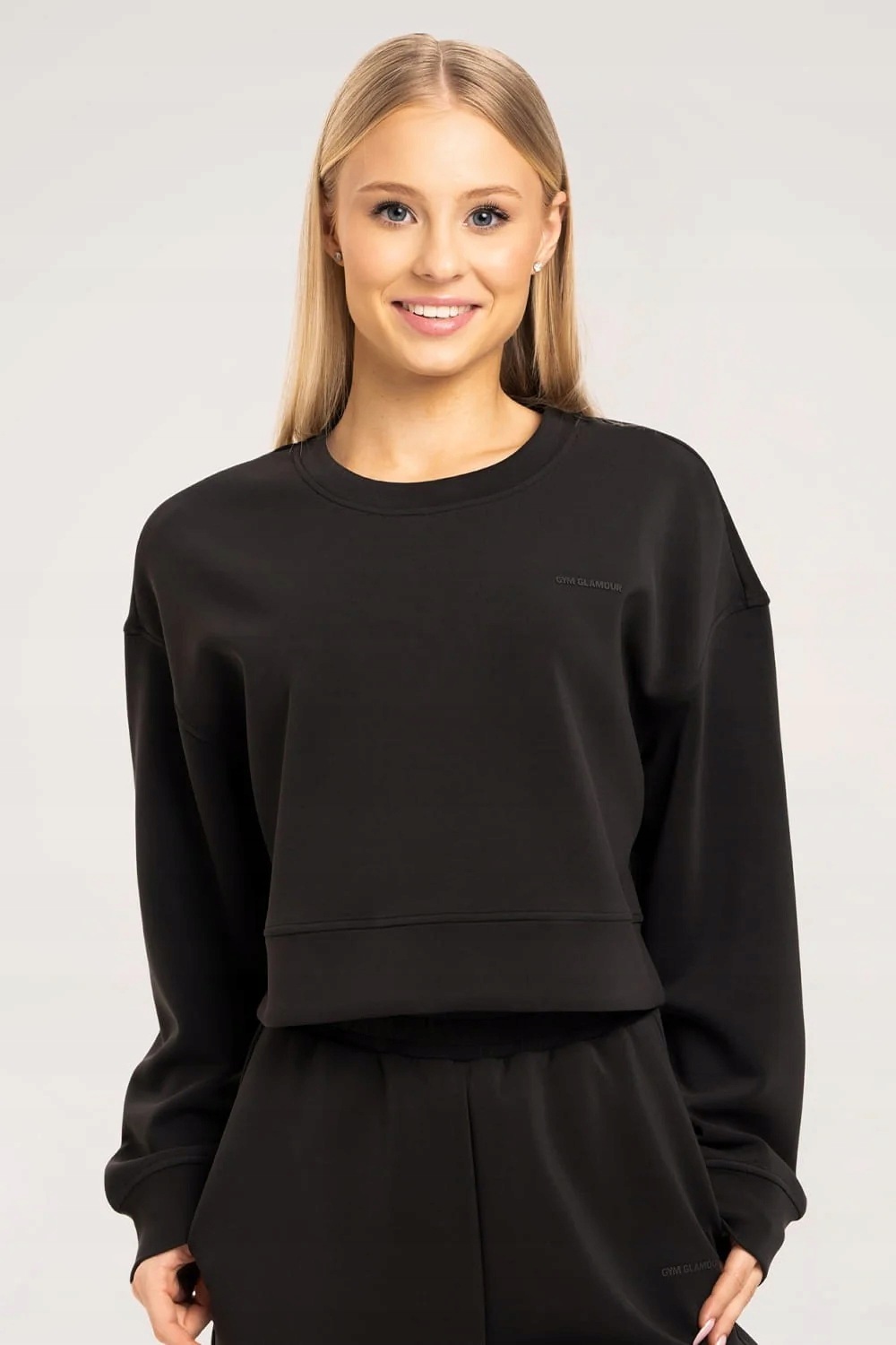 Gym Glamour Mikina Smooth black vel. S