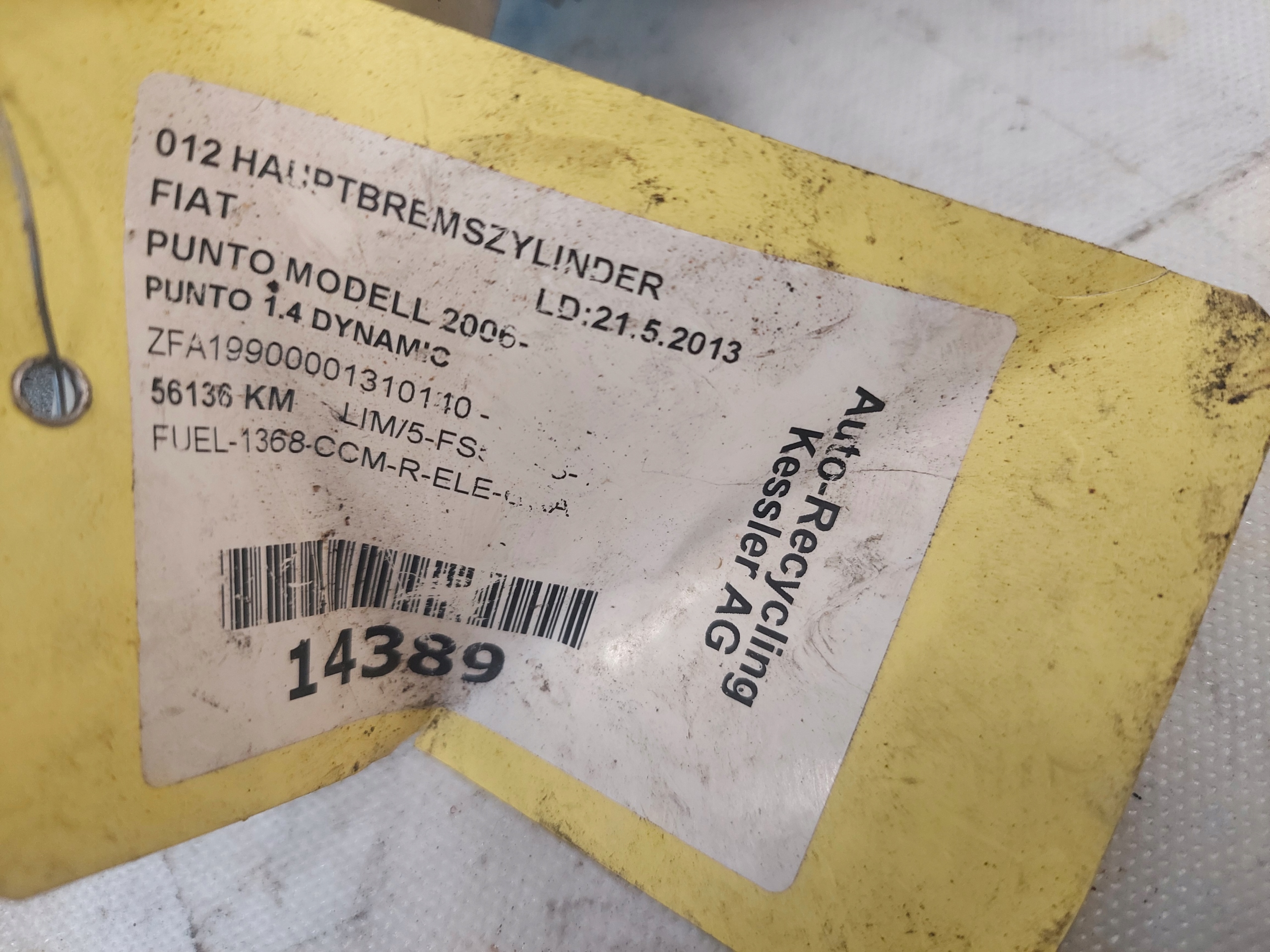 Servofreno PUNTO 2006 R 1.4 B 204Y21766