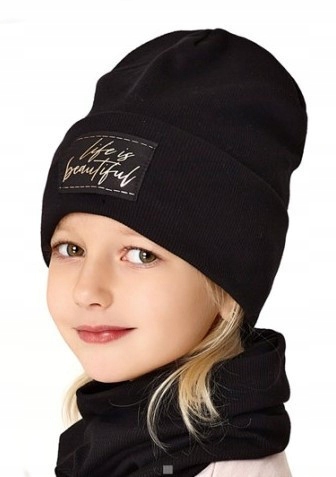 

Czapka i Komin Komplet Wiosna/jesień r.52-54 7-12L