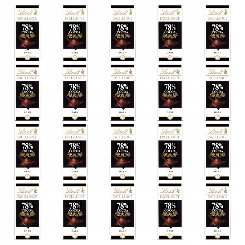 Lindt Excellence 78% Cocoa 100g X20
