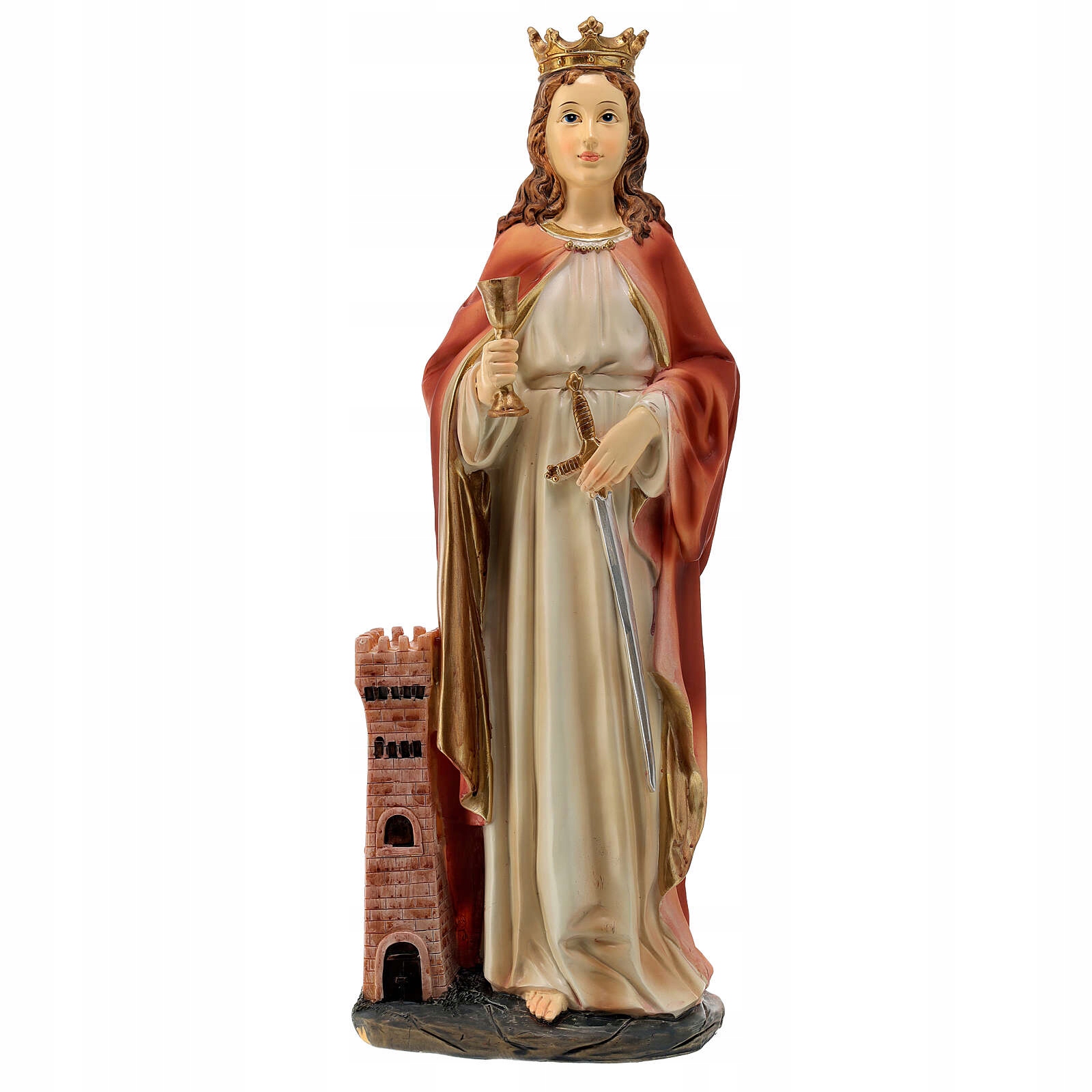 Figúrka sv. Barbory z Nikomédie Patrónka Baníkov Ťažkej Práce, výška 38 cm