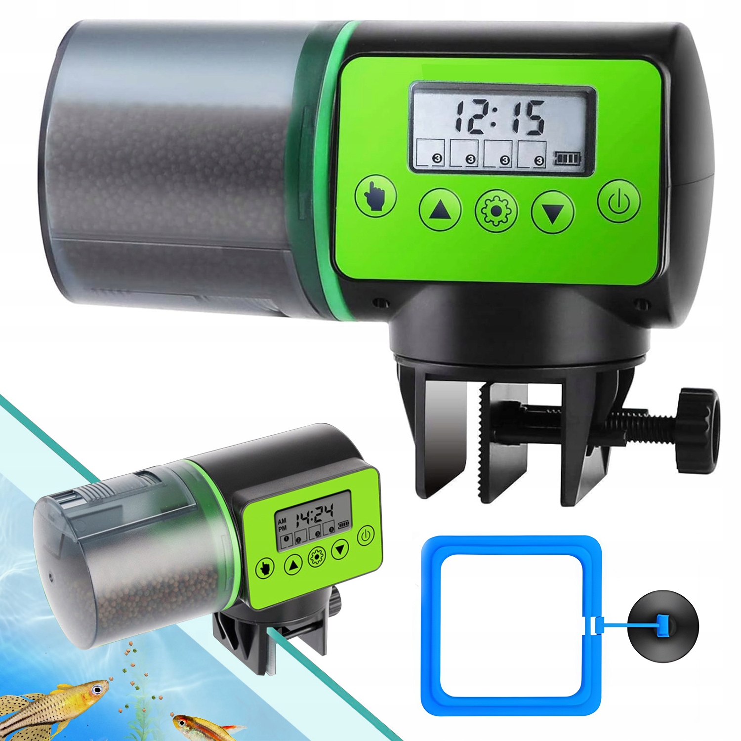 Levně Automatické Krmítko Pro Ryby Do Akvária, Představa LCD, Všeobecné